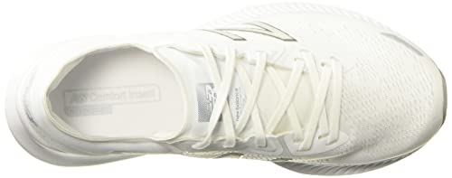 New Balance Men's Dynasoft Pesu V1 Running Shoe, White/Light Cyclone/Silver Metallic, 13