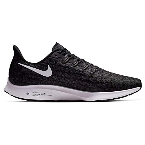 Nike Air Zoom Pegasus 36, Zapatillas de Atletismo Hombre, Negro Black White Thunder Grey 002, 40 EU