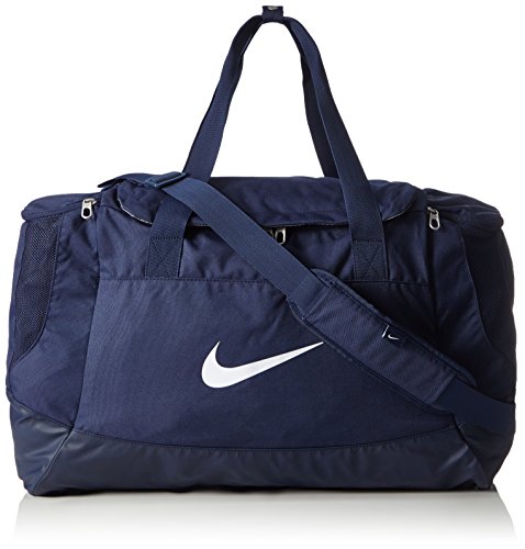 Nike Club Team Swoosh Duffel M Bolsa de deporte, 53 cm, 52 liters, Azul (Dunkelblau)