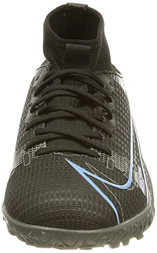Nike Mercurial Superfly 8 Academy TF, Soccer Shoe, Black/Black-Iron Grey, 34 EU