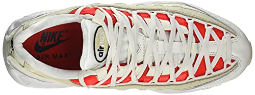 Nike Wmns Air MAX 95, Zapatillas Deportivas Mujer, Sail Black Chile Red Coconut Milk, 37.5 EU