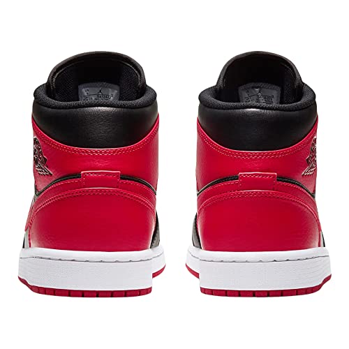 Nike - Zapatillas Air Jordan 1 Mid Banned, 554724 074, de color negro, rojo y blanco, para hombre, color, talla 41 EU