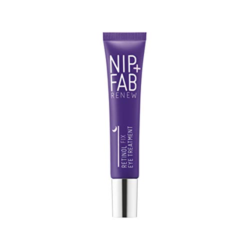 Nip + Fab Retinol Fix | Crema De Ojos Con Retinol | Crema De Contorno De Ojos | Crema Antiarrugas | Primeros Signos De Envejecimiento de la Piel | 15 ml