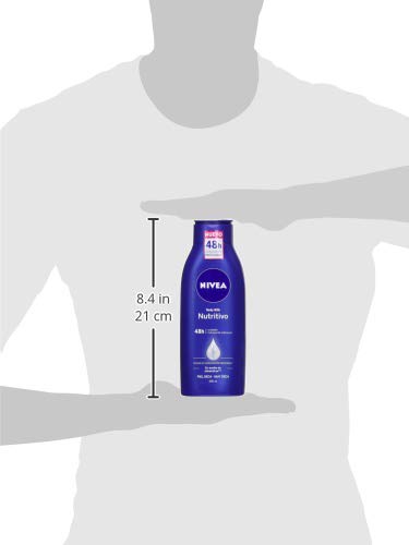 NIVEA Body Milk Nutritivo - 48h Cuidado hidratante intensivo - 400 ml, pack of 2