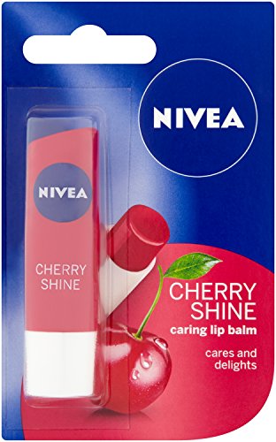 Nivea brillo cuidado Lip Balm, 4,8 g, Paquete de 12