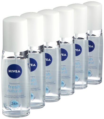 Nivea Fresh Desodorante Natural Pack de spray de 6 x 75 ml