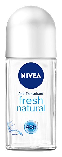 Nivea - Fresh natural, desodorante en roll - on, pack de 3 (3 x 50 ml)