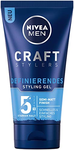 Nivea Men Craft Stylers - Gel para el cabello con acabado semimate, diseño rápido y fácil con fuerte sujeción, 1 paquete (1 x 150 ml)