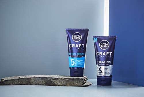 Nivea Men Craft Stylers - Gel para el cabello con acabado semimate, diseño rápido y fácil con fuerte sujeción, 1 paquete (1 x 150 ml)