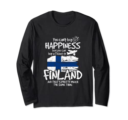 No puedes comprar la felicidad, pero puedes comprar un boleto a Finlandia Manga Larga