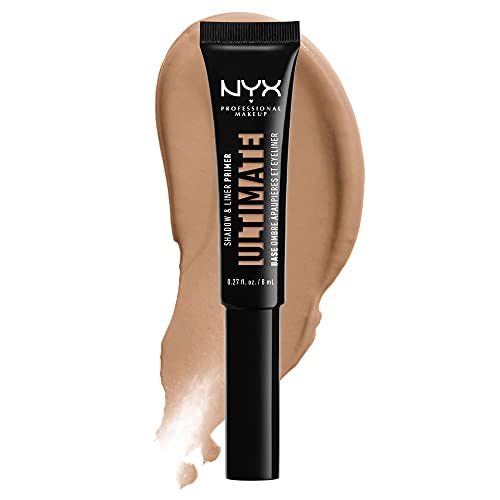 NYX Professional Makeup Prebase Ultimate para sombras y lápiz de ojos, con vitamina E, Fórmula vegana, Medium Deep