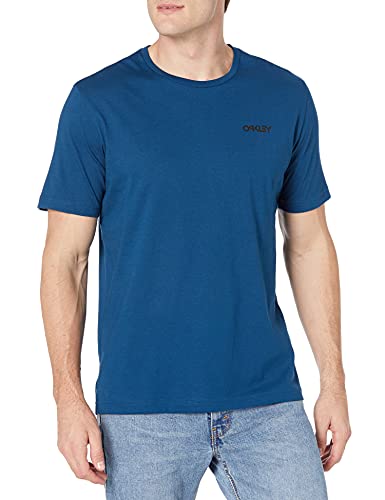 Oakley Men's Circled Feathers B1B TEE, Poseidon, Small