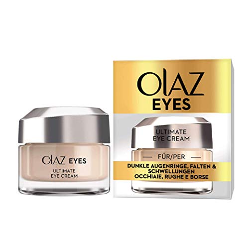 Olaz Eyes Ultimate Eye Cream - Crema antiojeras, arrugas e hinchazón, 15 ml