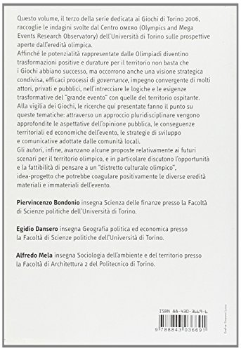 Olimpiadi, oltre il 2006. Torino 2006: secondo rapporto sui territoriolimpici (Biblioteca di testi e studi)