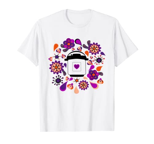 Olla de presión instantánea caprichosa floral Camiseta