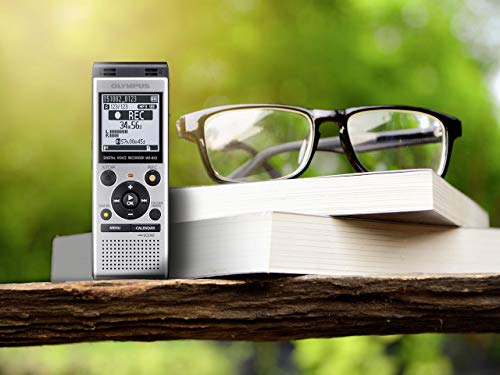 Olympus WS-852 Grabadora de voz digital de calidad con micrófonos estéreo, 7 Escenas de Grabación, Búsqueda en el Calendario, USB Directo, filtro de Voz, Filtro Low-Cut y 4 GB de memoria