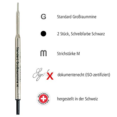 Online 40004/3 - Recambio para bolígrafo (punta M), color negro