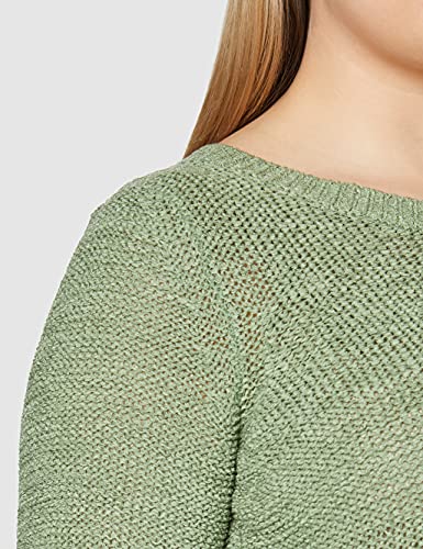 Only ONLGEENA XO L/S Pullover KNT Noos Suéter, Color Verde, M para Mujer