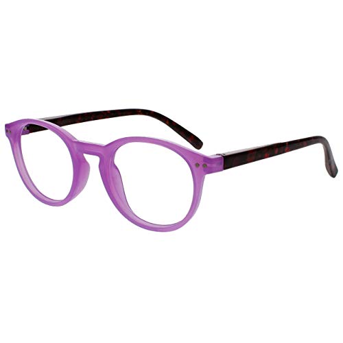 Opulize Zen Pack 4 Gafas De Lectura Oscuro Marrón Rosa Púrpura Turquoise Pequeño Hombres Mujeres RRRR24-245Q +3,50