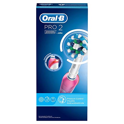 Oral-B Power Pro 2 2000 Cruz da D Cepillo de Dientes Éctrico Acción, Rosa, 350 G