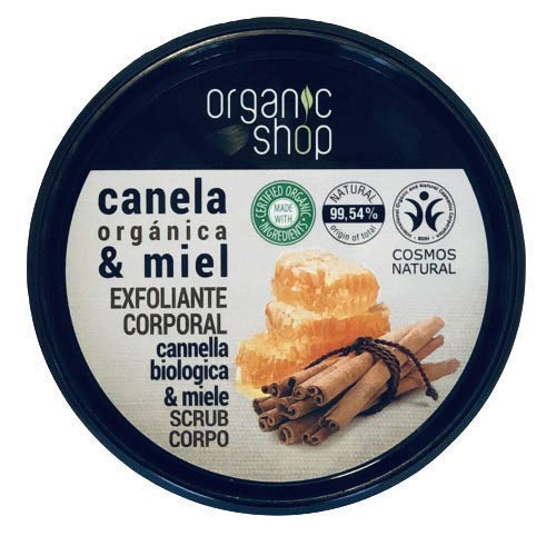 ORGANIC SHOP Exfoliante Corporal Miel Canela 250ml, Estándar, Único