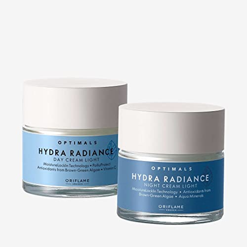 ORIFLAME Optimals Hydra Radiance Crema de Día + Crema de Noche Para Piel Normal/Mixta