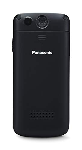 Panasonic KX-TU110EXB - Teléfono Móvil Para Personas Mayores, 1.77 Pulgadas (160 x 128), Pantalla y Teclas Grandes, Botón SOS, Resistente a Golpes, Linterna, Batería 22h, Negro, 11,4 x 5,1 x 1,3 cm