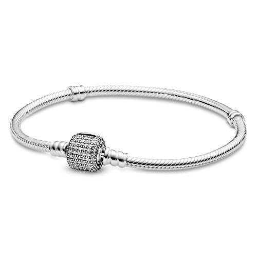 PANDORA Mujer Plata de Ley 925 Plata Blanco circonita FASHIONNECKLACEBRACELETANKLET