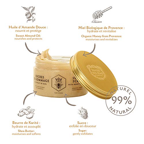 Panier des Sens Exfoliante con azúcar y miel - Made in France - 240 g