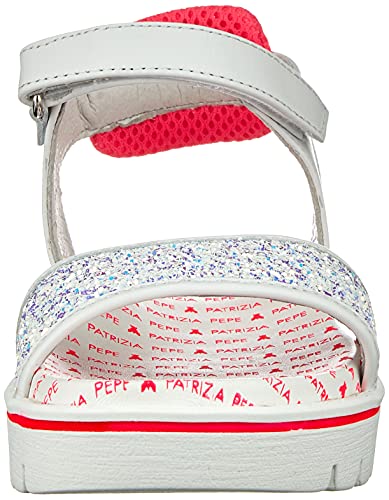 Patrizia Pepe Kids PPJ70.20, Sandalia, White Fuxiafluo, 30 EU