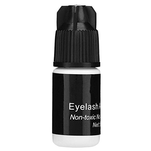 Pegamento para pestañas postizas, Pegamento en gel para maquillaje de extensión de pestañas Color cosmético negro, secado rápido de 5 ml, extensiones de pestañas, adecuado para uso profesional o domés