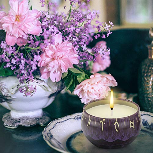 peinat 8 Piezas Juego de Velas Perfumadas, Velas Aromáticas, Vela de Cera de Soja Natural con 8 Tipos de Aromas Diferentes para Ambiente Romántico en Casa, en Ocasiones Especiales o en La Oficina