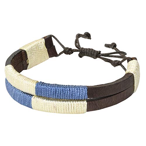 PELPE - Cinturón argentino de piel, con pulsera de hilo y cuero a juego. Cinturón bordado sobre cuero, para hombre y mujer. Cinturones argentinos Polo