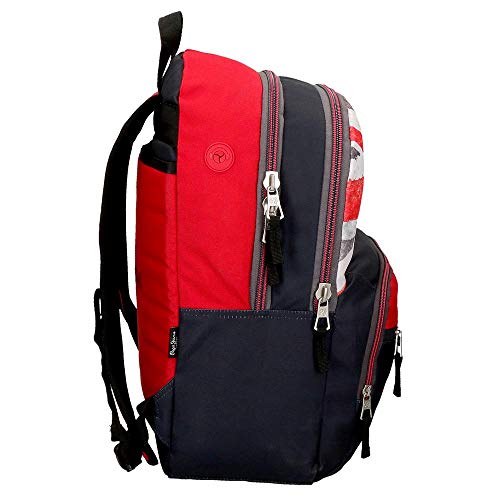 Pepe Jeans Calvin, Mochila, 44 cm, 32.91 Liters, Multicolor