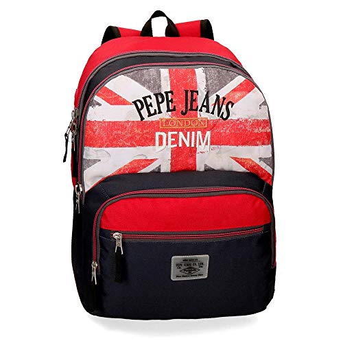 Pepe Jeans Calvin, Mochila, 44 cm, 32.91 Liters, Multicolor