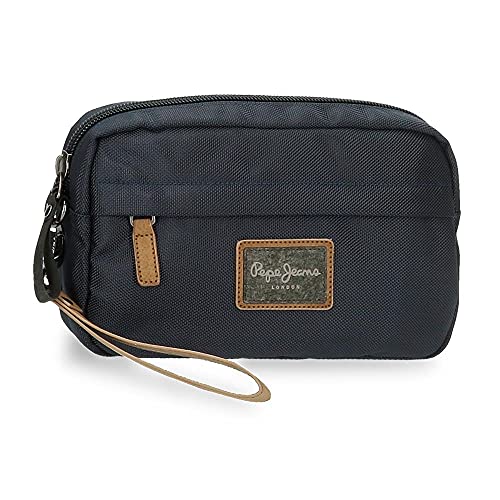 Pepe Jeans Pick Up Bolso de Mano Azul 24,5x15x6 cms Poliéster