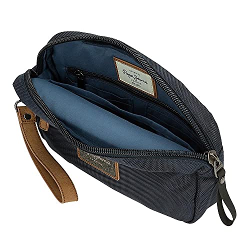 Pepe Jeans Pick Up Bolso de Mano Azul 24,5x15x6 cms Poliéster