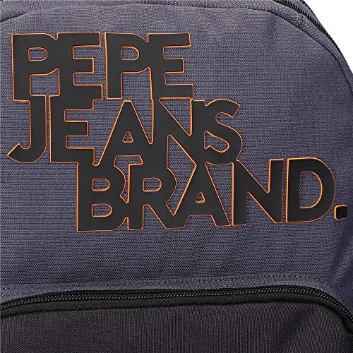 Pepe Jeans Troy Estuche Tres Compartimentos Azul 22x12x5 cms Poliéster