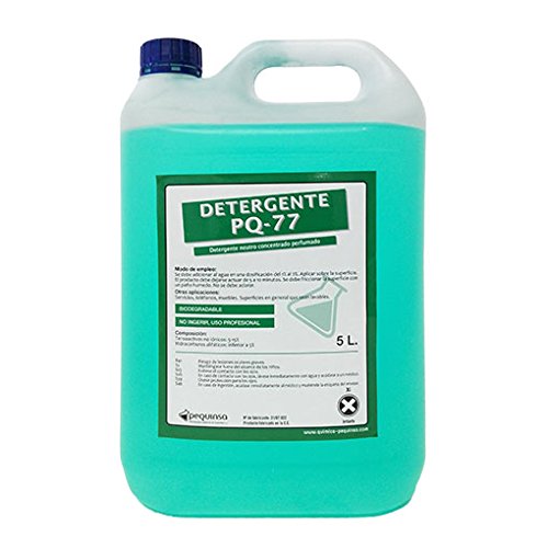 PEQUINSA Detergente higienizante Concentrado Neutro perfumado. Envase 5 litros.