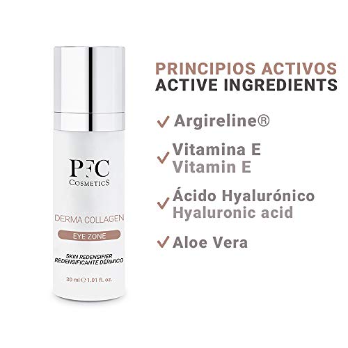 PFC Cosmetics - Contorno de Ojos Derma Colagen Eye Zone 30ml - Antiarrugas con Efecto Reafirmante - Aumenta la Tersura y Firmeza de la Piel Gracias al Colágeno y la Elastina