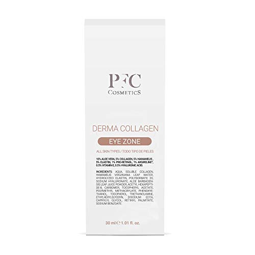 PFC Cosmetics - Contorno de Ojos Derma Colagen Eye Zone 30ml - Antiarrugas con Efecto Reafirmante - Aumenta la Tersura y Firmeza de la Piel Gracias al Colágeno y la Elastina