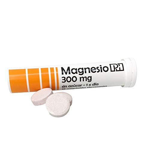 PHARMINICIO Magnesio PH 300 mg, Naranja - 20 comprimidos efervescentes