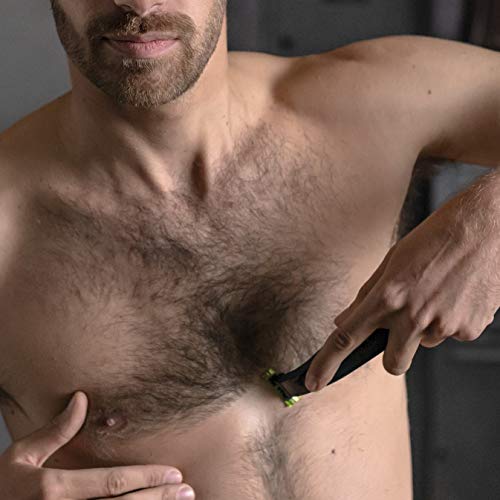 Philips MG9710/90 Recortadora de barba 12 en 1 Maquina recortadora de barba y Cortapelos para hombre, óptima precisión, tecnología Dualcut, autonomía de 120 minutos, OneBlade batería, Negro/Plata