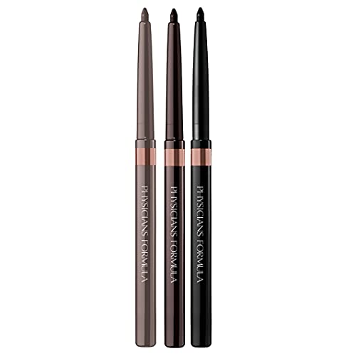 Physicians Formula - Shimmer Strips Custom Eye Enhancing Eyeliner Trio - Juego de 3 Delineadores - Nude Look para Cualquier Color de Ojos - Larga Duración, Resistente al Agua y no Mancha - Nude Eyes