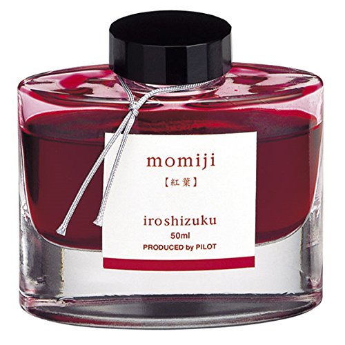 Pilot Iroshizuku Fountain Pen Ink - 50 ml Bottle - Momiji Autumn Leaves (Crimson) (japan import)