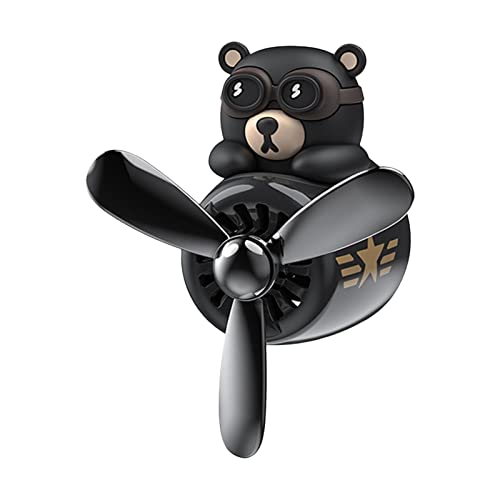 Piloto Bear Ambientador Difusor De Dibujos Animados Con Rebanadas Fragantes, Ambientador Para Coche Aire Acenuado Automotriz Outlet Outlet Aroma Clips Car Perfume Diffuser Aromaterapia Adorno