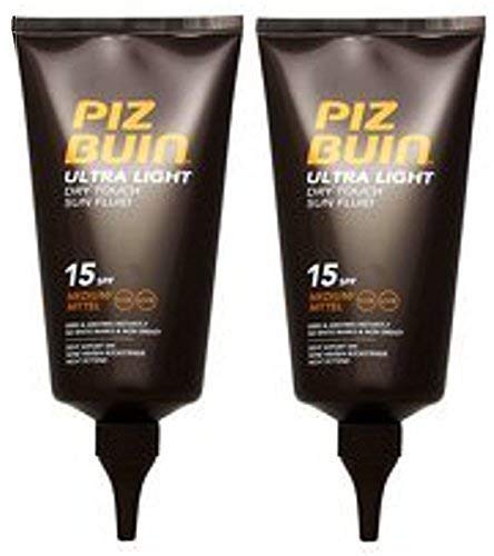 Piz Buin Ultra Light Dry Touch Sun Líquido SPF 15 (paquete de 2) 150 ml cada uno