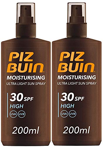 Piz Buin Ultra Light Loción Solar Aerosoles Spf30 X 2 - 200ml Cada