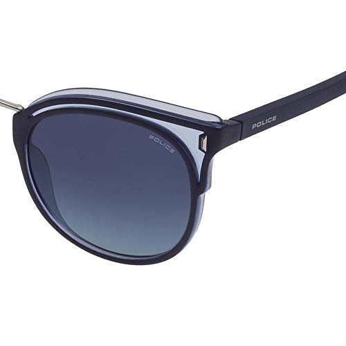 Police SPL642520N05 Gafas, Azure W/Dark Blue Parts, 52/19/150 para Mujer