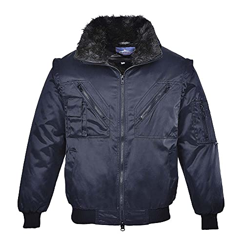 Portwest - Pj10 nars piloto 3 en 1 chaqueta, de color azul marino, s